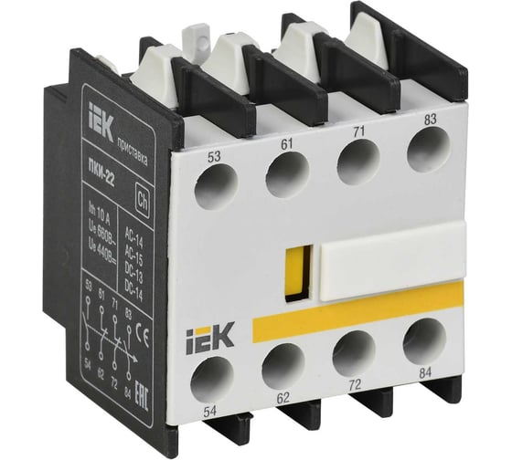 Контактная приставка IEK, ПКИ-22, ИЭК KPK10-22
