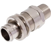 Кабельный ввод ООО "БЛОК" BLOCK 20 KMP (никелированная латунь) под небронированный кабель 6,5 - 13,9 мм в металлорукаве Ду20 мм, М20x1,5 6g, 1Ex e IIC Gb X / 1Ex db IIC Gb X / 2Ex nR IIC Gc X / Ex ta IIIC Da X, IP66/67/68 20 KМР 070 Ni