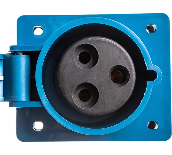 Скрытая розетка IEK 423 2Р+РЕ, 32А, 220В, IP44, ИЭК PSR41-032-3