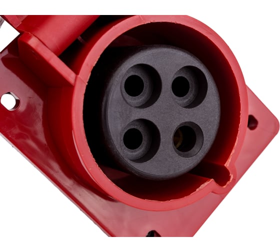 Скрытая розетка IEK 424 3Р+РЕ, 32А, 380В, IP44, ИЭК PSR42-032-4