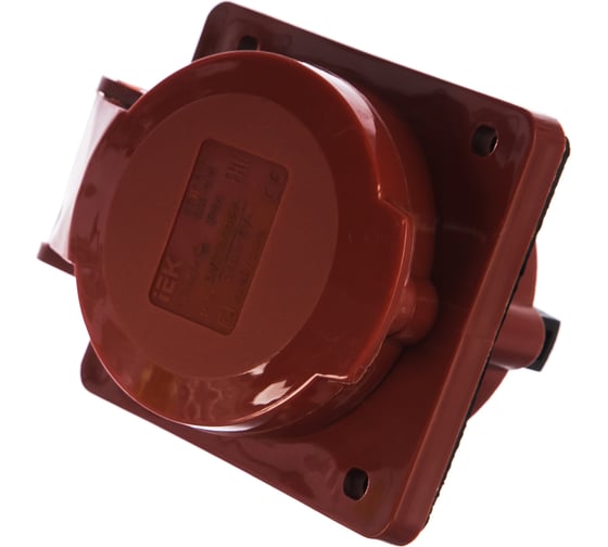 Скрытая розетка IEK 415 3Р+РЕ+N, 16А, 380В, IP44, ИЭК PSR42-016-5 1