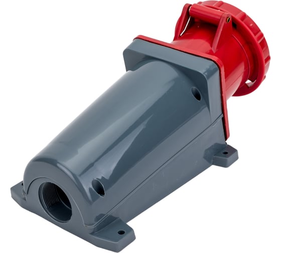 Розетка IEK 135, наружная установка, 63А, 3P+E+N, 380В, IP54, ИЭК PSR12-063-5