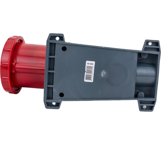 Розетка IEK 135, наружная установка, 63А, 3P+E+N, 380В, IP54, ИЭК PSR12-063-5