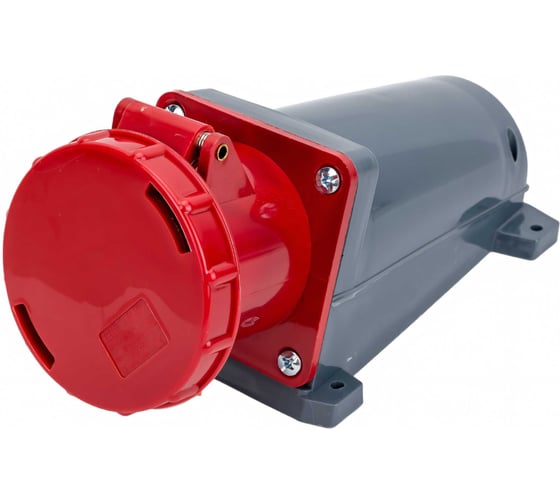 Розетка IEK 135, наружная установка, 63А, 3P+E+N, 380В, IP54, ИЭК PSR12-063-5