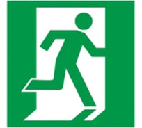 Самоклеящаяся этикетка IEK Выход здесь правосторонний, 150x150 мм YPC30-150VZ-PSTR