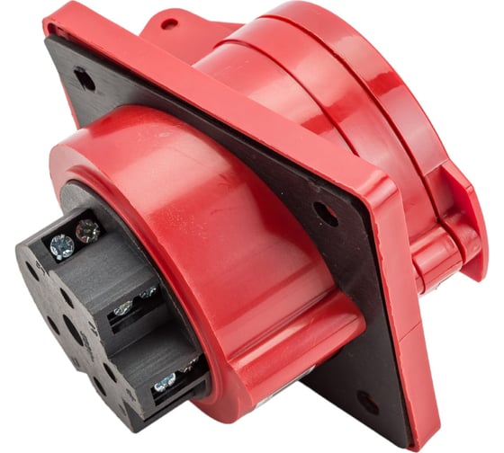 Кабельная розетка IEK, 32А, 3Р+N+Е, IР44, скрытая, 380В, 425, ИЭК PSR42-032-5