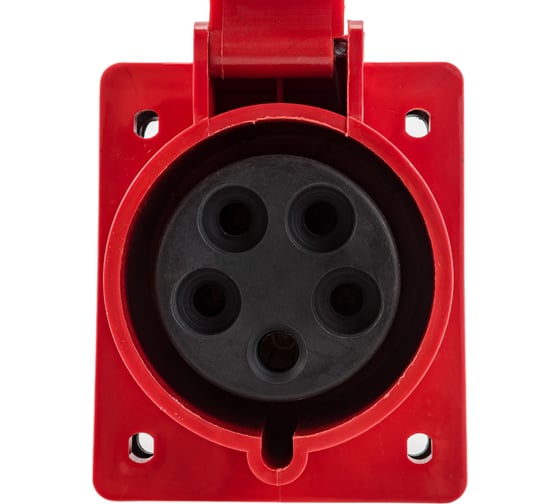 Кабельная розетка IEK, 32А, 3Р+N+Е, IР44, скрытая, 380В, 425, ИЭК PSR42-032-5