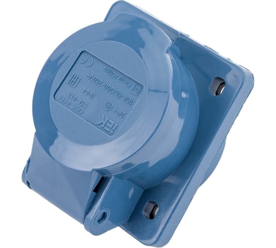 Кабельная розетка IEK, скрытая, 16А, 2Р+E, IР44, 250В, 413, ИЭК PSR41-016-3