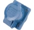Кабельная розетка IEK, скрытая, 16А, 2Р+E, IР44, 250В, 413, ИЭК PSR41-016-3 3
