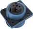 Кабельная розетка IEK, скрытая, 16А, 2Р+E, IР44, 250В, 413, ИЭК PSR41-016-3 4