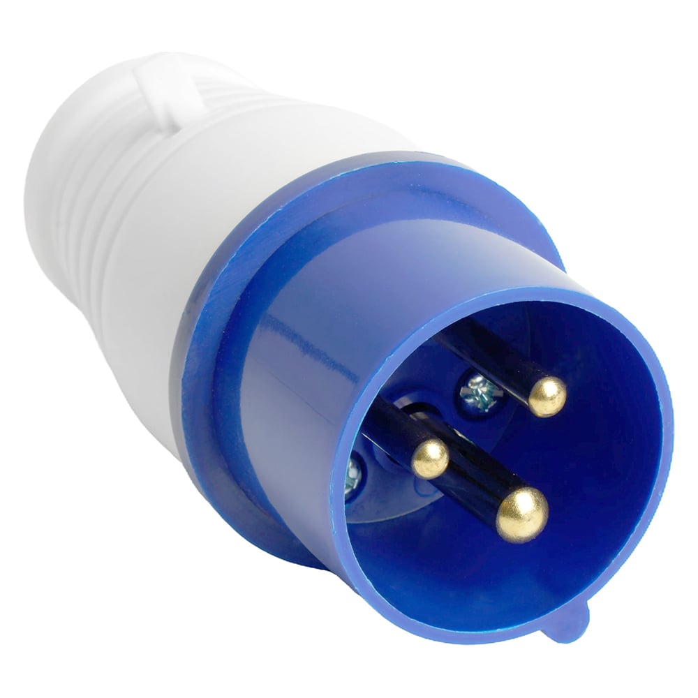 Вилка прямая STEKKER ST-013 16А 220В 2P+PE IP44, PPG16-013-44, 49426 ...