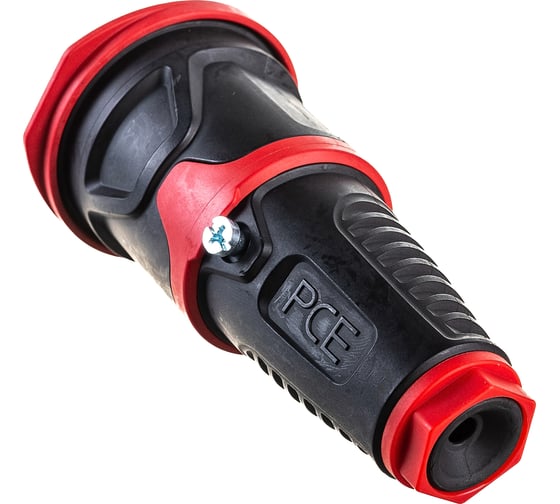 Кабельная розетка PCE 16A 220V 2P+E IP54 с крышкой, корпус черный, крышка и маркер красный 2511-sr