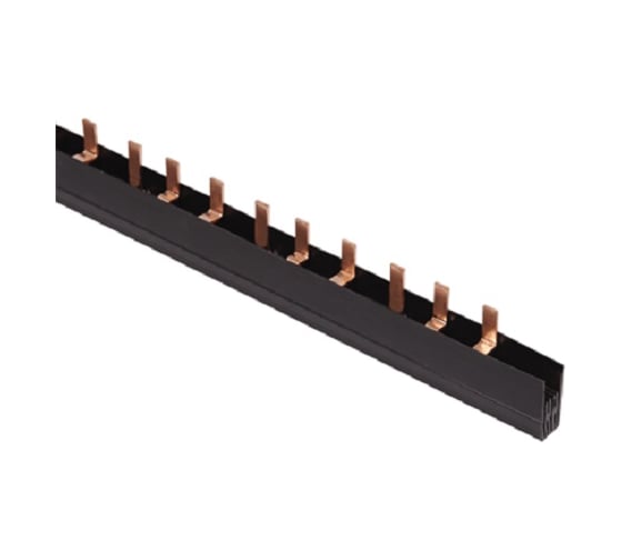 Соединительная шина IEK PIN, 4Р, 100А, шаг 27мм, длина 1м, ИЭК YNS51-4-100