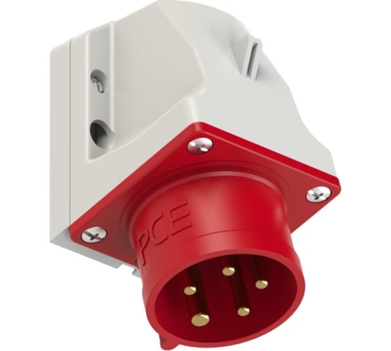 Настенная вилка PCE 16А 400V 3P+N+E IP44 515-6 1