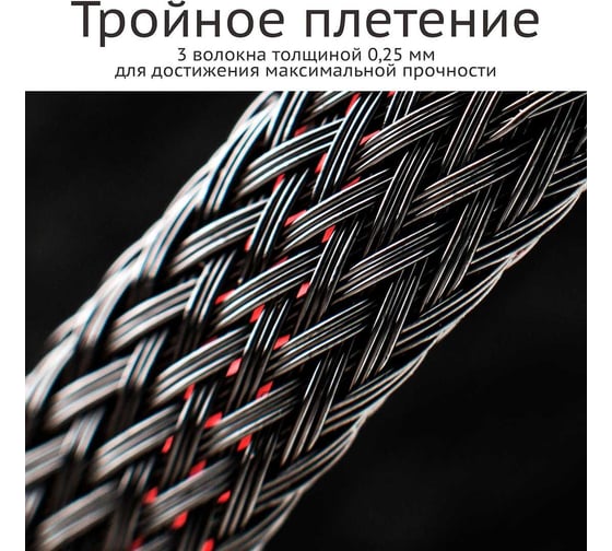Кабельная оплётка Texplet 6..14 мм цвет черный (100 м) 15PET-8-0-100 1