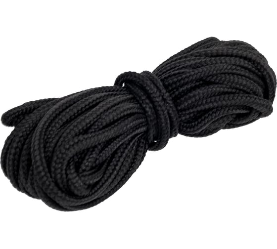 Шнур для фиксации проводов на изоляторах МЕЗОНИНЪ цвет - черный,  GE70005-05