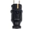Вилка прямая каучуковая энаргит 2P+E (CEE 7/4,16А, 220V, IP44) CT21 4