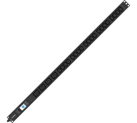 Блок розеток вертикальный ExeGate ServerPro PDU-V420 Al-20C134C19-IEC309-32A-1P 19, 1U, Алюминий, 20 IEC 320 C13, 4 IEC 320 C19, IEC 60309 32A 2P+E, VDE-250V- 296174