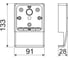 Коробка приборная KOPOS для ЭУИ для кабельных каналов белая PN 40x20 (HB) PN 40X20_HB 3