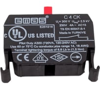 Блок-контакт Emas для пультов управленпия, 1НЗ, серия C, 250В AC, 4А C4CK