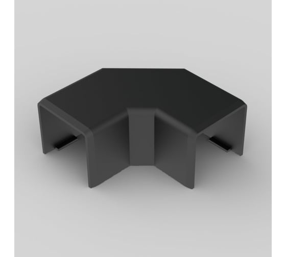 Поворот на 90 градусов KOPOS LHD 20x20 8623 (FB) (Цвет черный) комплект 2 шт 8623_FB 1
