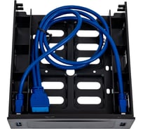 Салазки ExeGate переходник пластиковые для установки HDD 2.5 3.5 в отсек 5.25 с 2*USB3.0 HD-2U3 " 280445