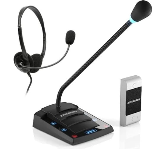 Дуплексное переговорное устройство "клиент-кассир" Stelberry S-412 19412 1