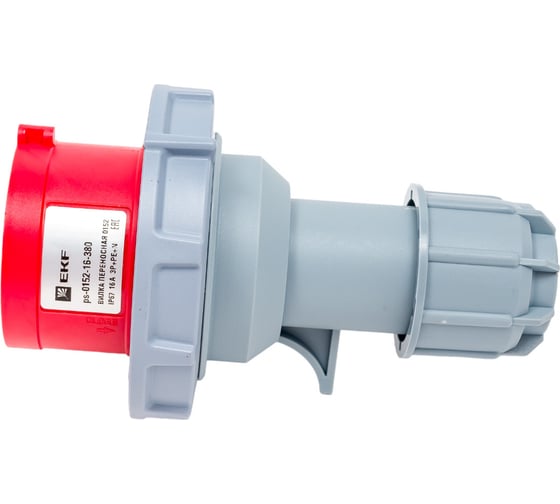 Переносная вилка EKF 0152 3Р+РЕ+N 16А 380В IP67 PROxima ps-0152-16-380 1