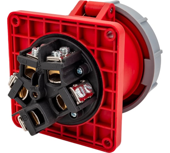 Стационарная внутренняя розетка EKF 3452 3Р+РЕ+N 125А 380В IP67 PROxima ps-3452-125-380