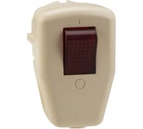 Вилка EKF, угловая, с выключателем, с/з, бежевая, 16А, 250В, AVYS16-20