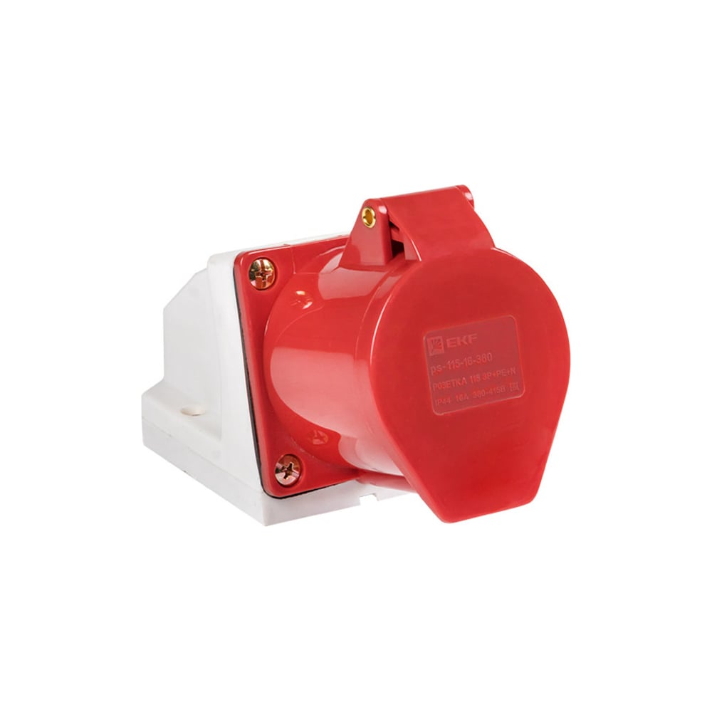 Стационарная наружная розетка EKF PROxima 115, 3Р+РЕ+N, 16А, 380В, IP44 ...