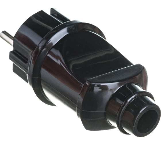 Вилка Navigator NCA-PL02-16A-E-BL, прямая, с заземлением, черная 61360