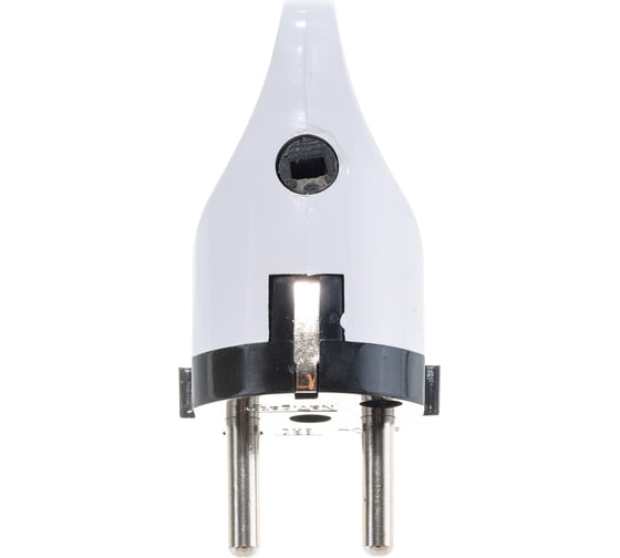 Вилка Navigator NCA-PL03-16A-E-WH, с заземлением, угловая, белая 61361