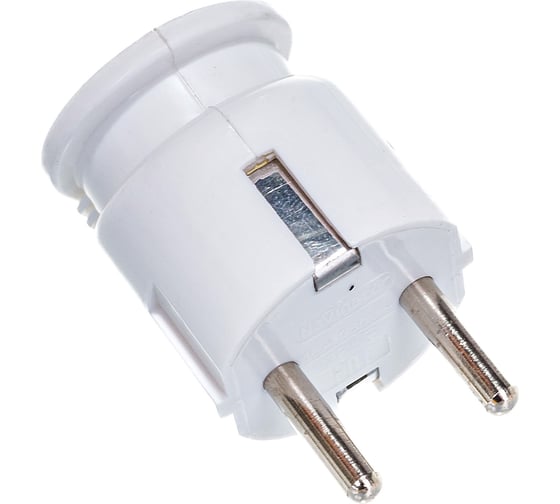 Вилка Navigator NCA-PL04-16A-E-WH, с заземлением, угловая, белая 61362