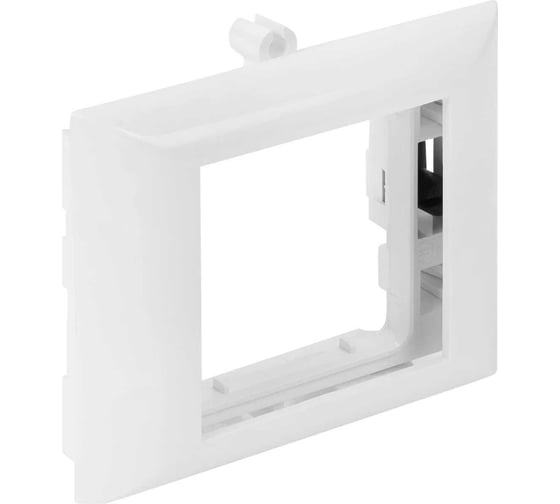 Суппорт для розетки TWIST 45x45 на 2 модуля, в короб INSTA Ecoplast РМ-45 SS-45x45-2-ECPL