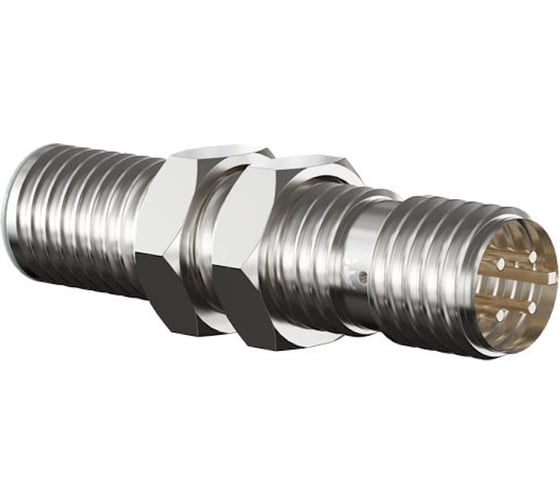 Индуктивный датчик Prompower KJ112-D04NB-DS1250-LY, латунь, заподлицо, М12, 4 мм, NPN-НЗ, разъём M12 KJ112D04NBDS1250LY