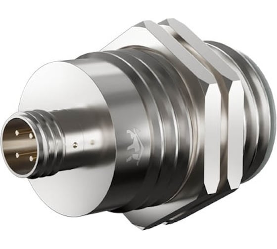 Индуктивный датчик Prompower KJ130-D16NB-DS1248-LY, латунь, заподлицо, М30, 16 мм, NPN-НЗ, разъём M12 KJ130D16NBDS1248LY