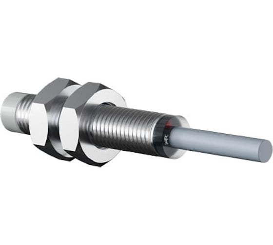 Индуктивный датчик Prompower KT208-D04PB-D345-LY, нержавеющая сталь, незаподлицо, М8, 4 мм, PNP-НЗ, кабель 2 метра KT208D04PBD345LY