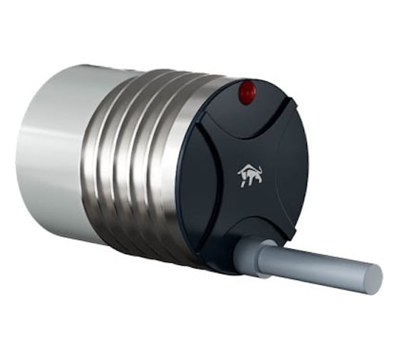 Индуктивный датчик Prompower KT130-D25PB-D355-LY, латунь, незаподлицо, М30, 25 мм, PNP-НЗ, кабель 2 метра KT130D25PBD355LY