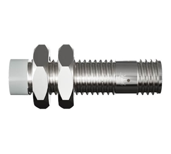 Индуктивный датчик Prompower KT112-D08PB-DS1250-LY, латунь, незаподлицо, М12, 8 мм, PNP-НЗ, разъём М12 KT112D08PBDS1250LY