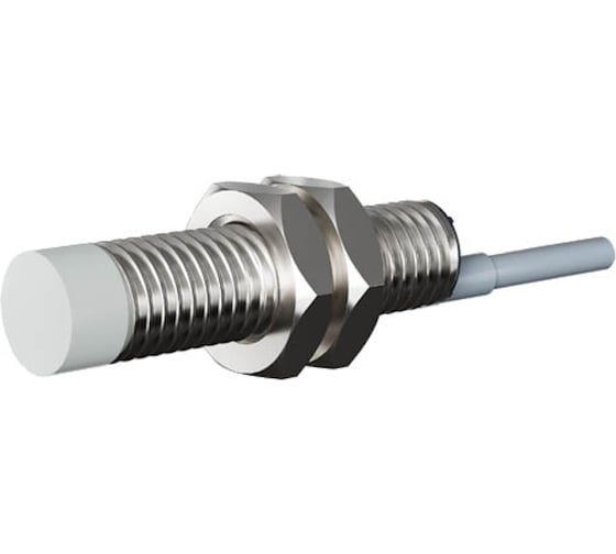 Индуктивный датчик Prompower KT112-D08NB-D350-LY, латунь, незаподлицо, М12, 8 мм, NPN-НЗ, кабель 2 метра KT112D08NBD350LY