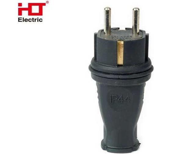 Вилка прямая каучук HLT (20 шт в упак) 2Р+РЕ 16А 250В IP44 083-05-01