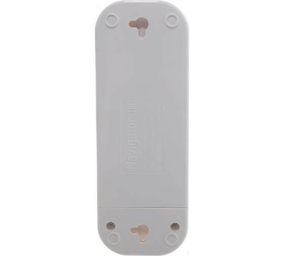 Колодка Navigator, NCA-BL01-03-X-WH, 3 гнезда, б/з, АБС пластик 61585