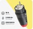 Кабельная вилка PCE 16А, 250V, 2P+E, IP54, корпус черный, маркер красный 0521-sr 1