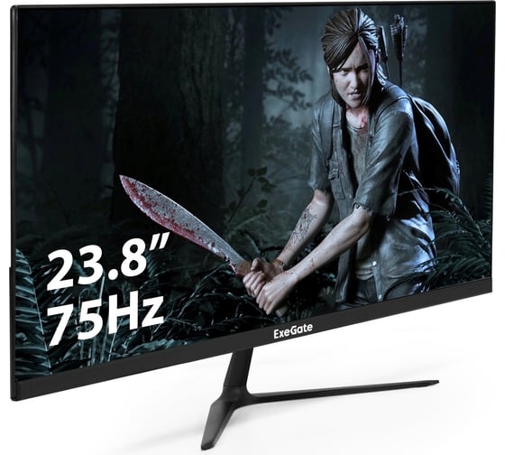 Монитор ExeGate SmartView EZ2400TA IPS LED GradeA+ безрамочный, с аудиовыходом, 23.8", FHD, 1920x1080@75Гц, 16:9, 250cdm2, 1000:1, 178 178, 5ms, D-Sub, HDMI1.4, DisplayPort, Audio-out 296282 - выгодная цена, отзывы, характеристики, фото - купить в Москве и РФ