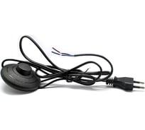 Кабель питания OXION с ножным выключателем черный 1,8 м, 0,5 мм2, арт. OX-PWS-18