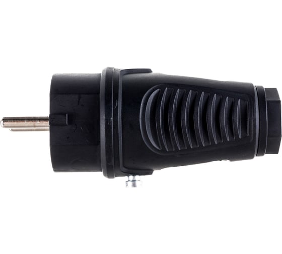 Кабельная вилка PCE 16А 250V 2P+E IP54 корпус черный, маркер черный 0512-ss