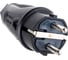 Кабельная вилка PCE 16А 250V 2P+E IP54 корпус черный, маркер черный 0512-ss 3
