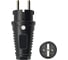 Кабельная вилка PCE 16А 250V 2P+E IP54 корпус черный, маркер черный 0512-ss 2