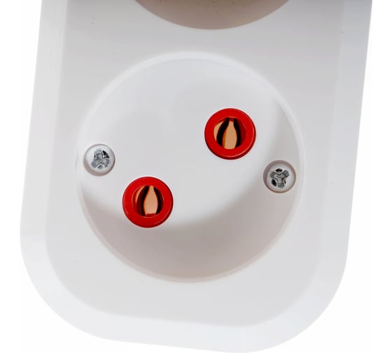 Колодка Navigator NCA-BL01-02-X-WH, 2 гнезда, без заземления, АБС-пластик 61583